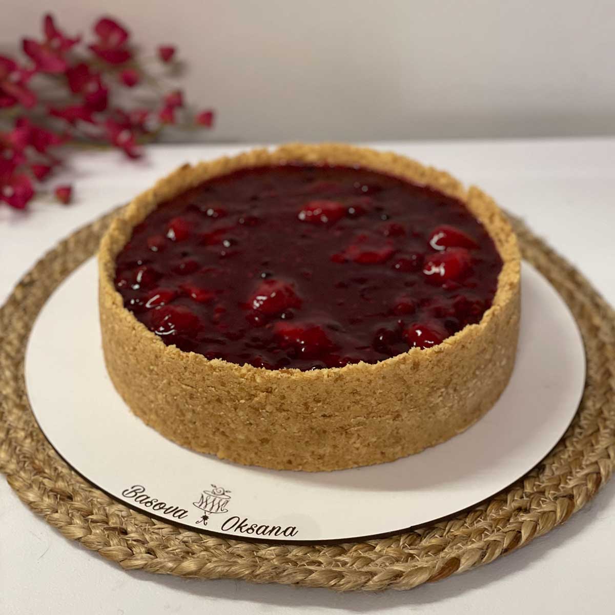 Romige Cheesecake met bosvruchten confituur