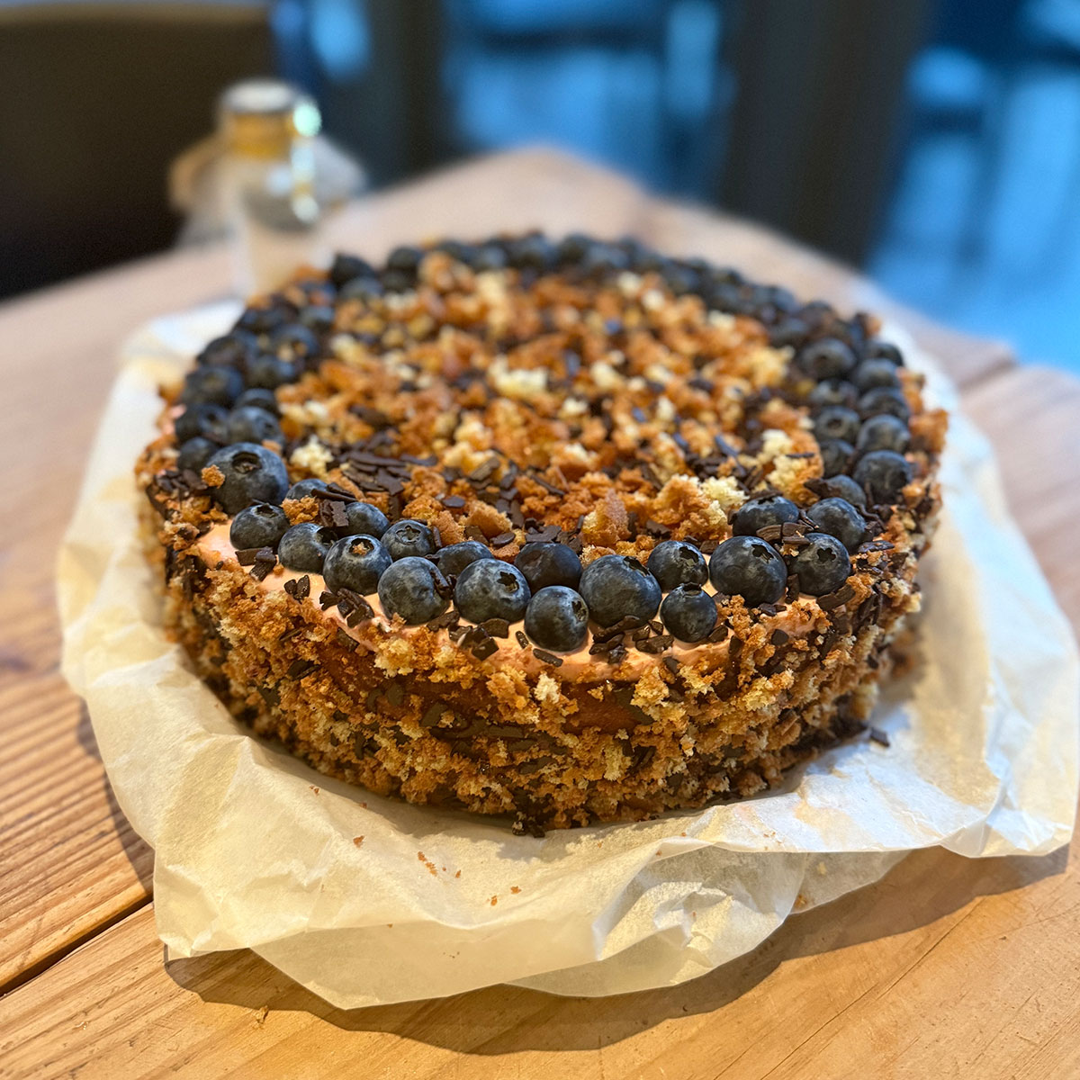 Gluten/Lactosevrije vrije taart met Bosvruchten