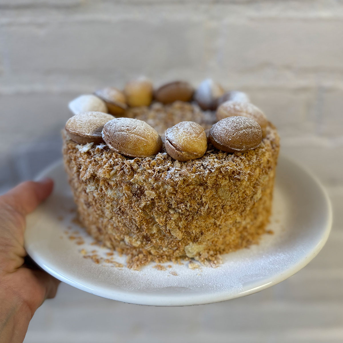 Napoleon met zachte, romige vanillecrème - Afbeelding 3