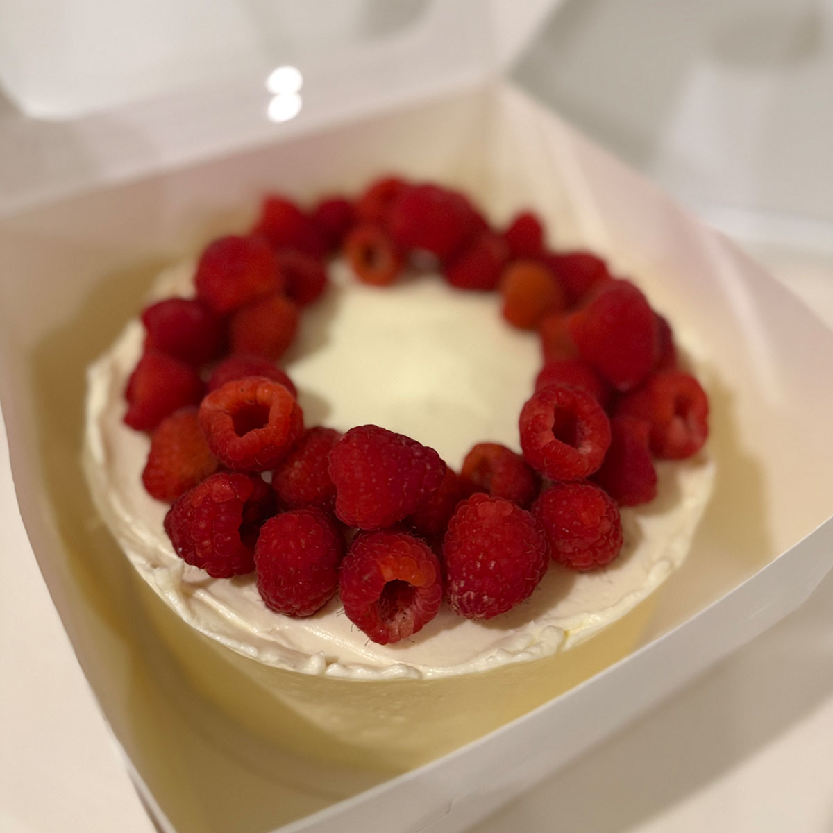 Vanilletaart met Frambozen